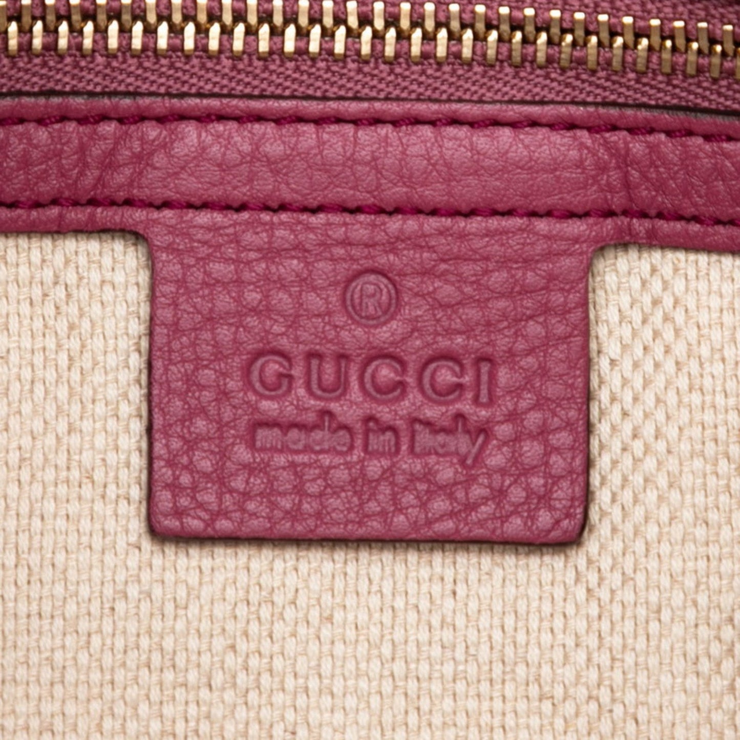 Gucci Purple Leather Shoulder Bag Tote Bag ( )