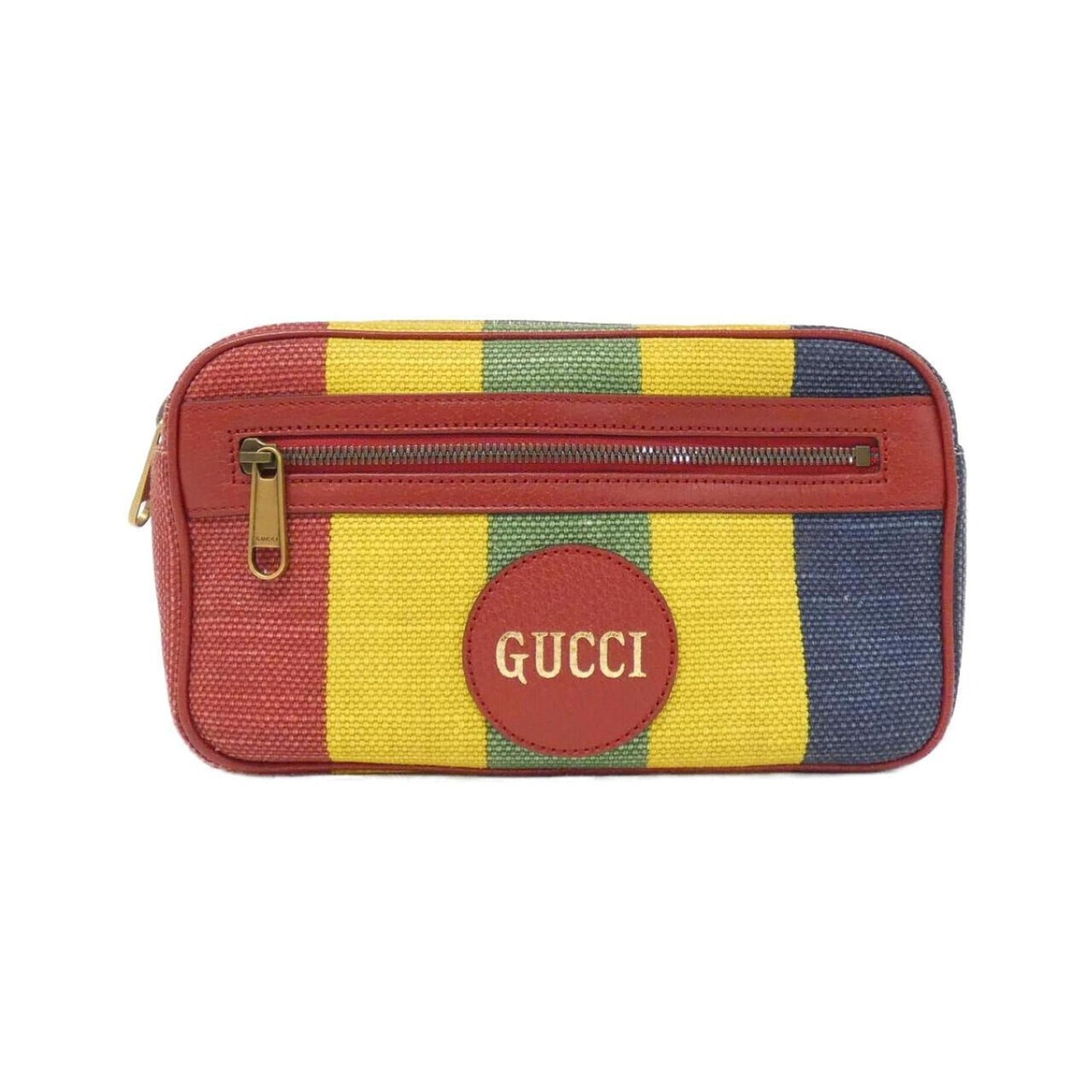 Gucci Leather Canvas Handbag