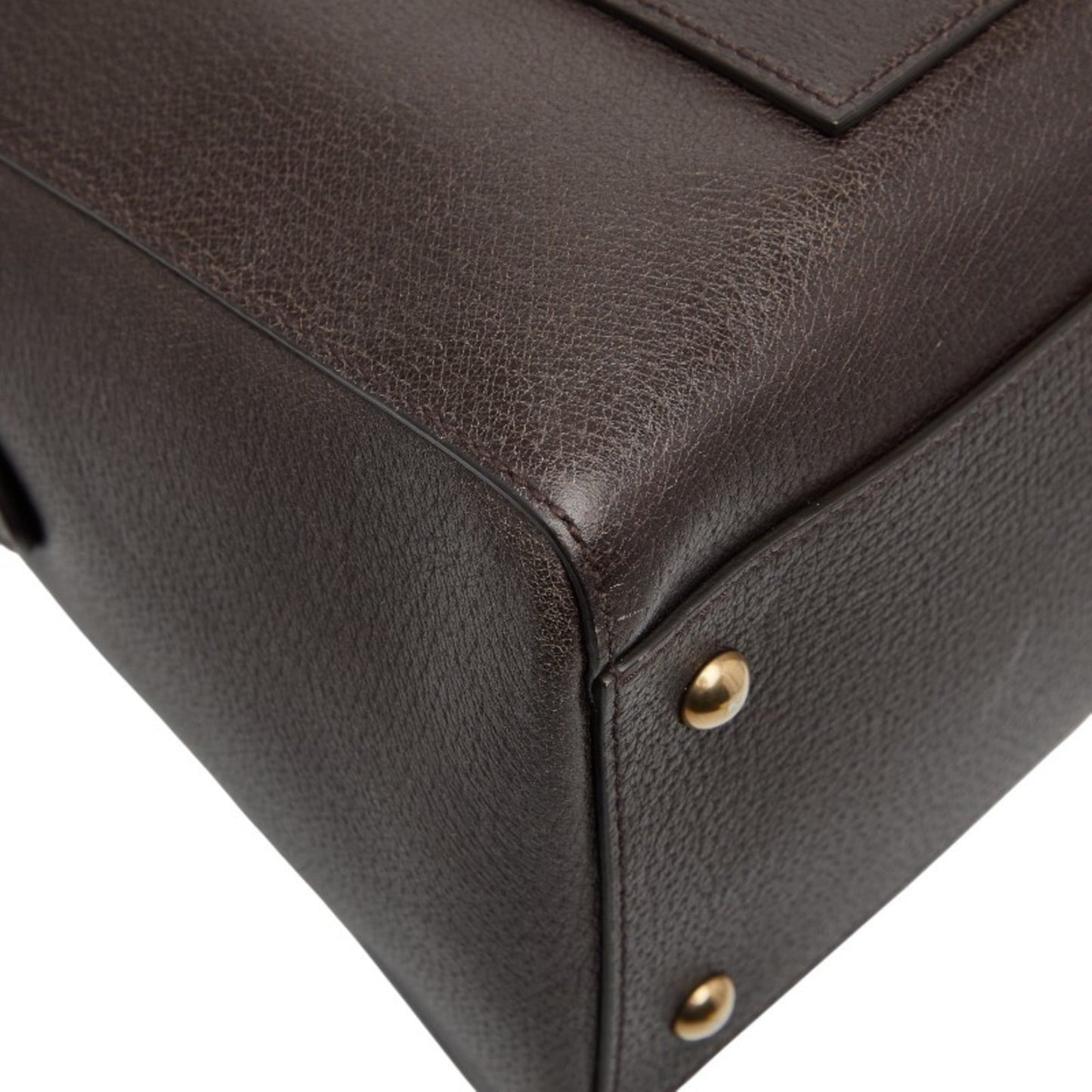 Gucci Brown Leather Boston Bag Shoulder Bag ( )