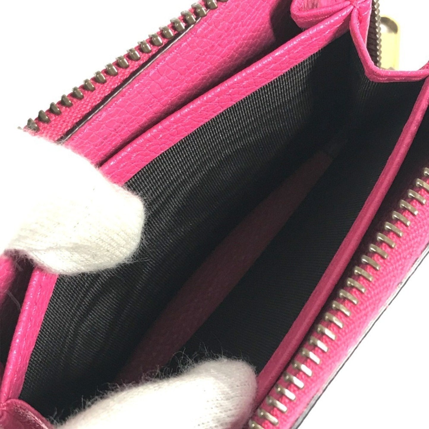 Gucci Pink Leather Coin Purse/Coin Case ( )