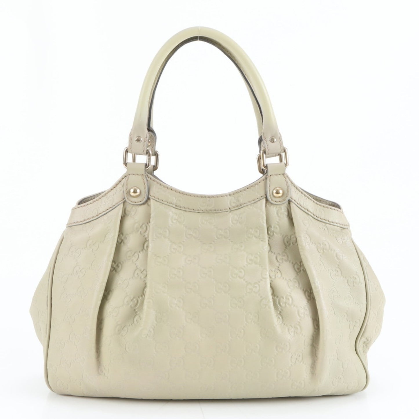 Gucci Beige Leather Tote Bag ( )