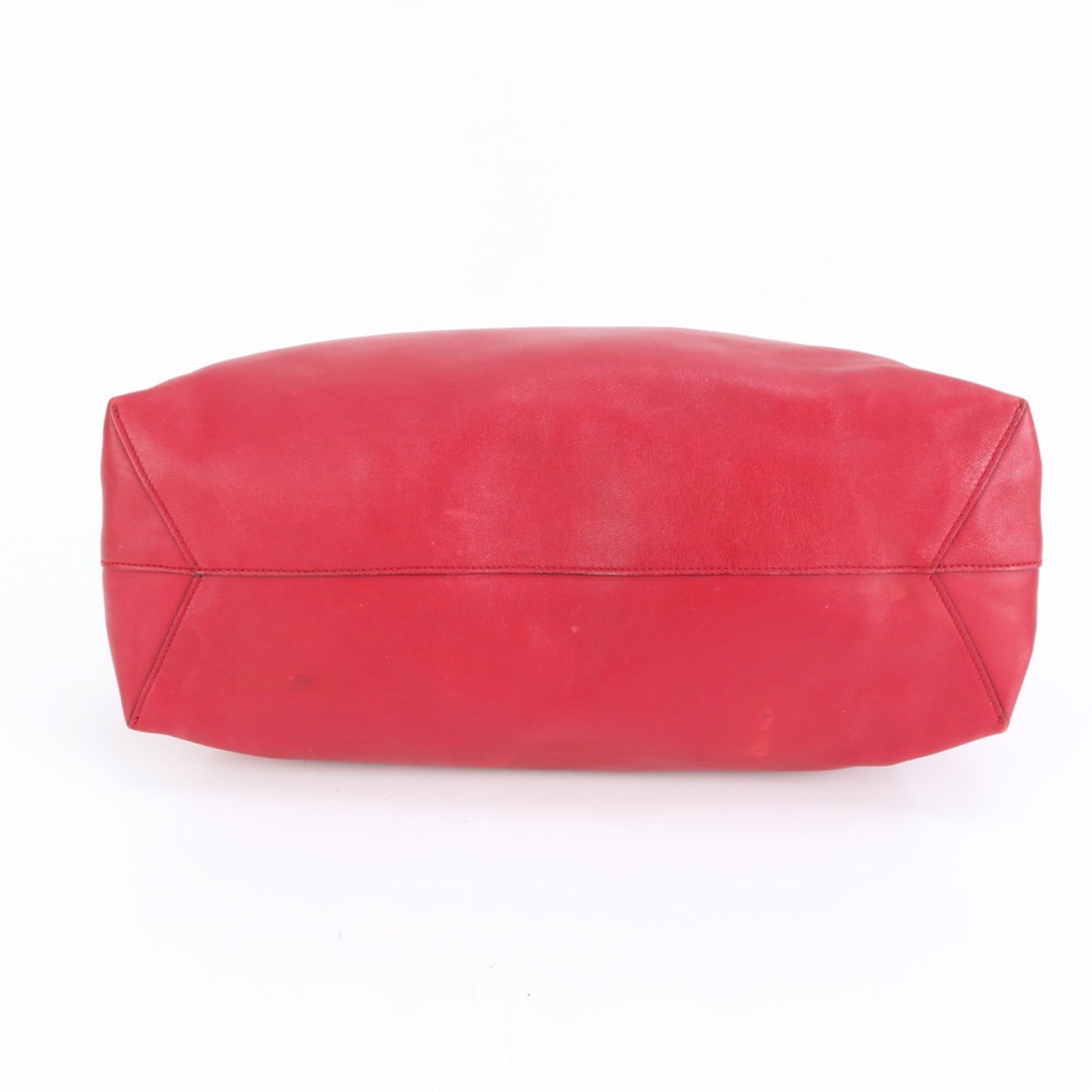 Gucci Red Color Leather Pouch Shoulder Bag ( )