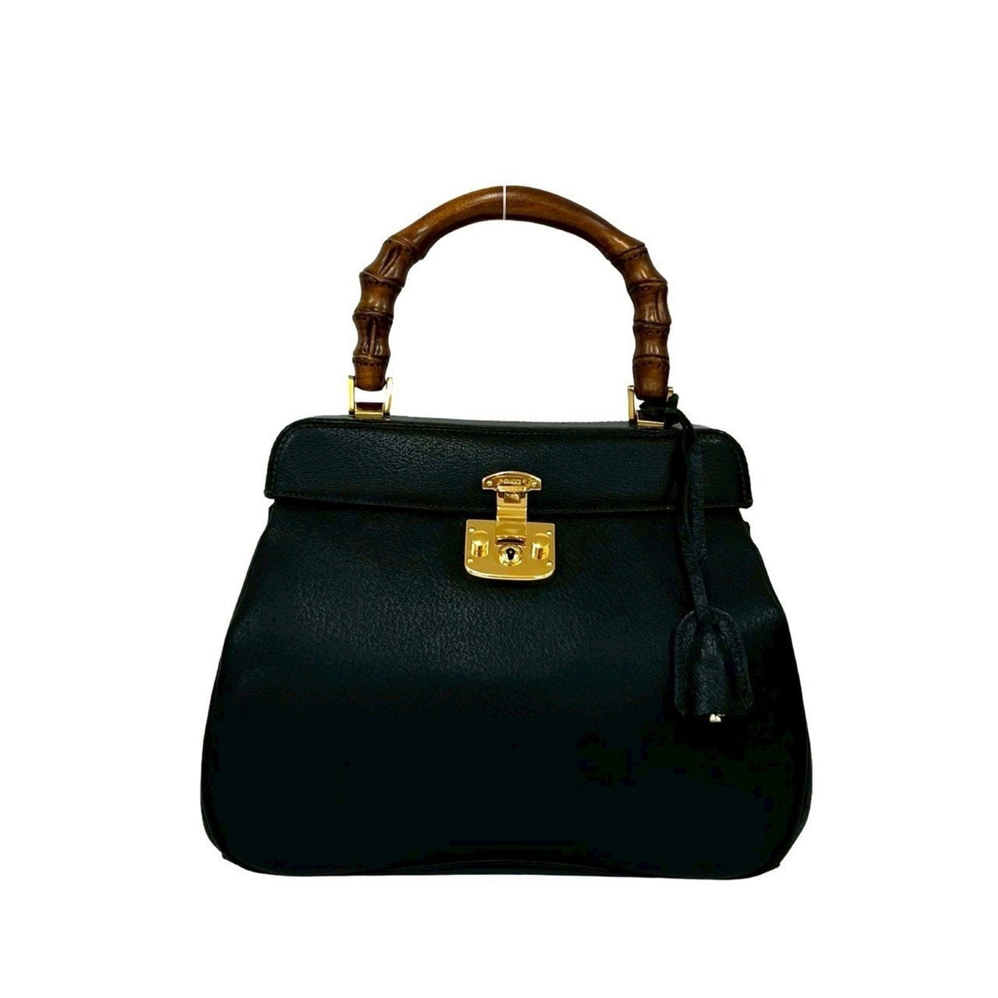 Gucci Black Leather Handbag ( )