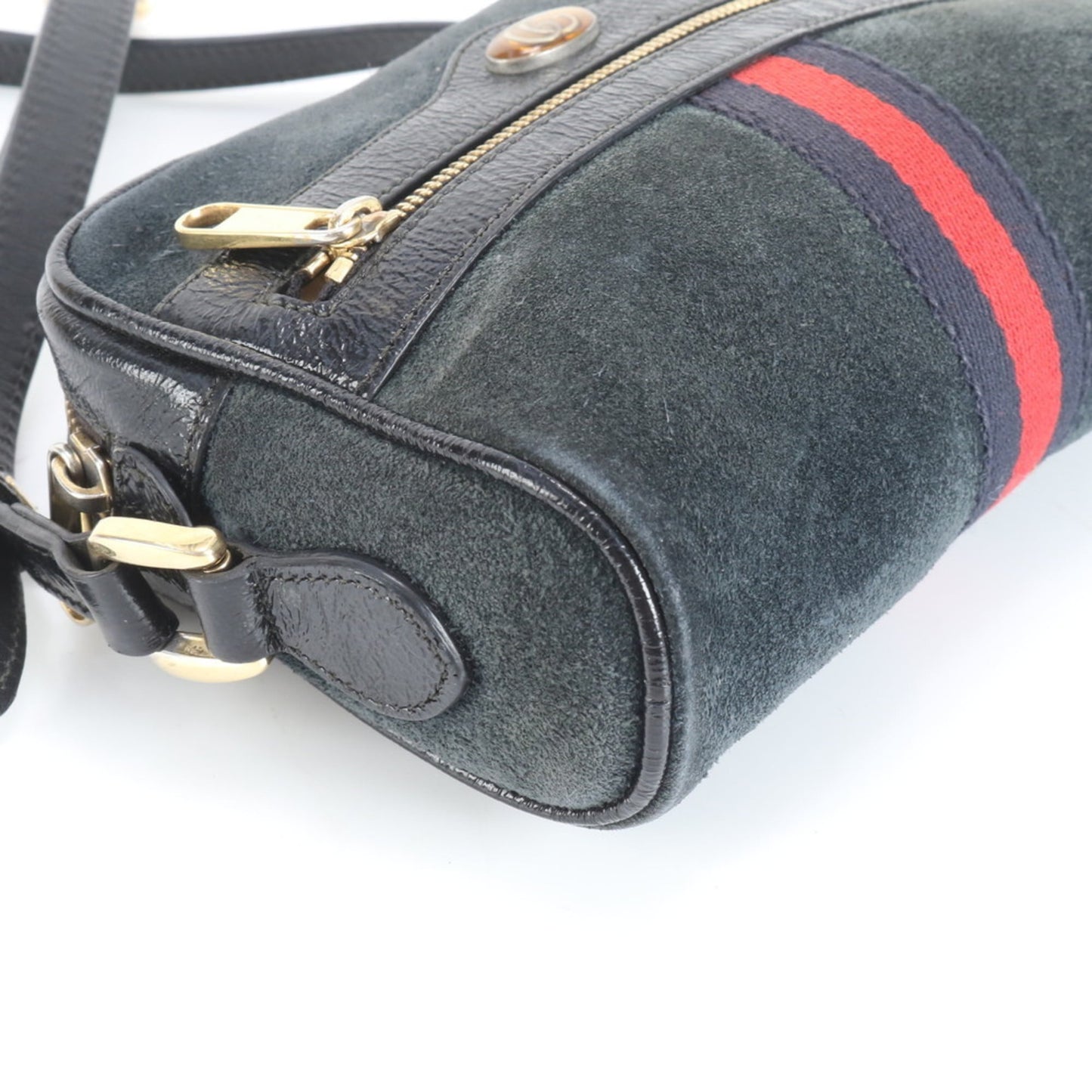 Gucci Black Leather Shoulder Bag ( )