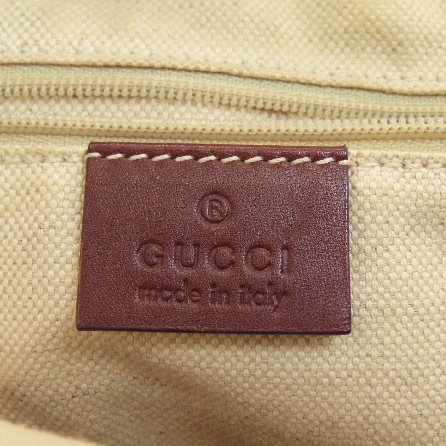 Gucci Brown Canvas Tote Bag ( )