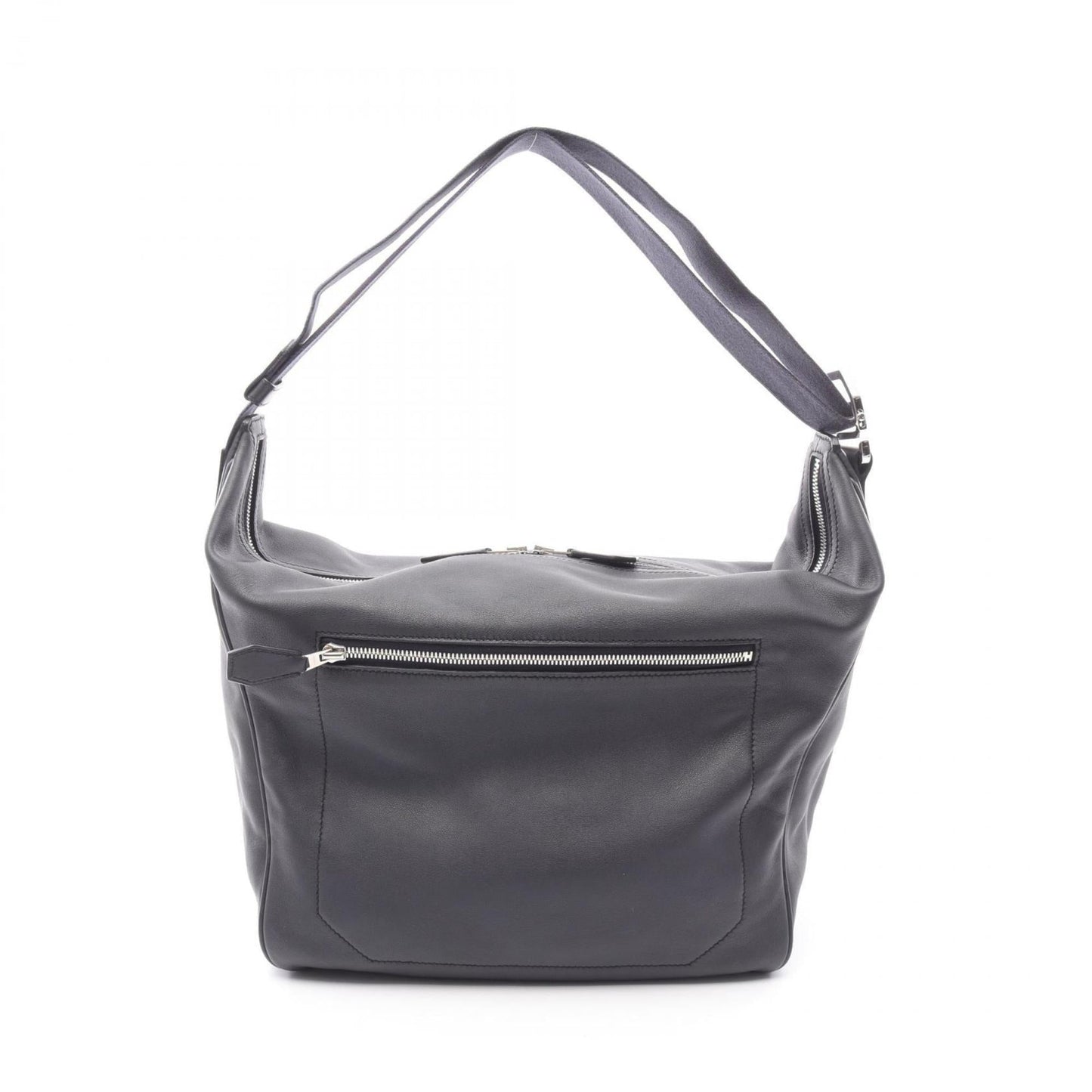 Hermes Navy Evercalf Leather Leather Shoulder Bag ( )