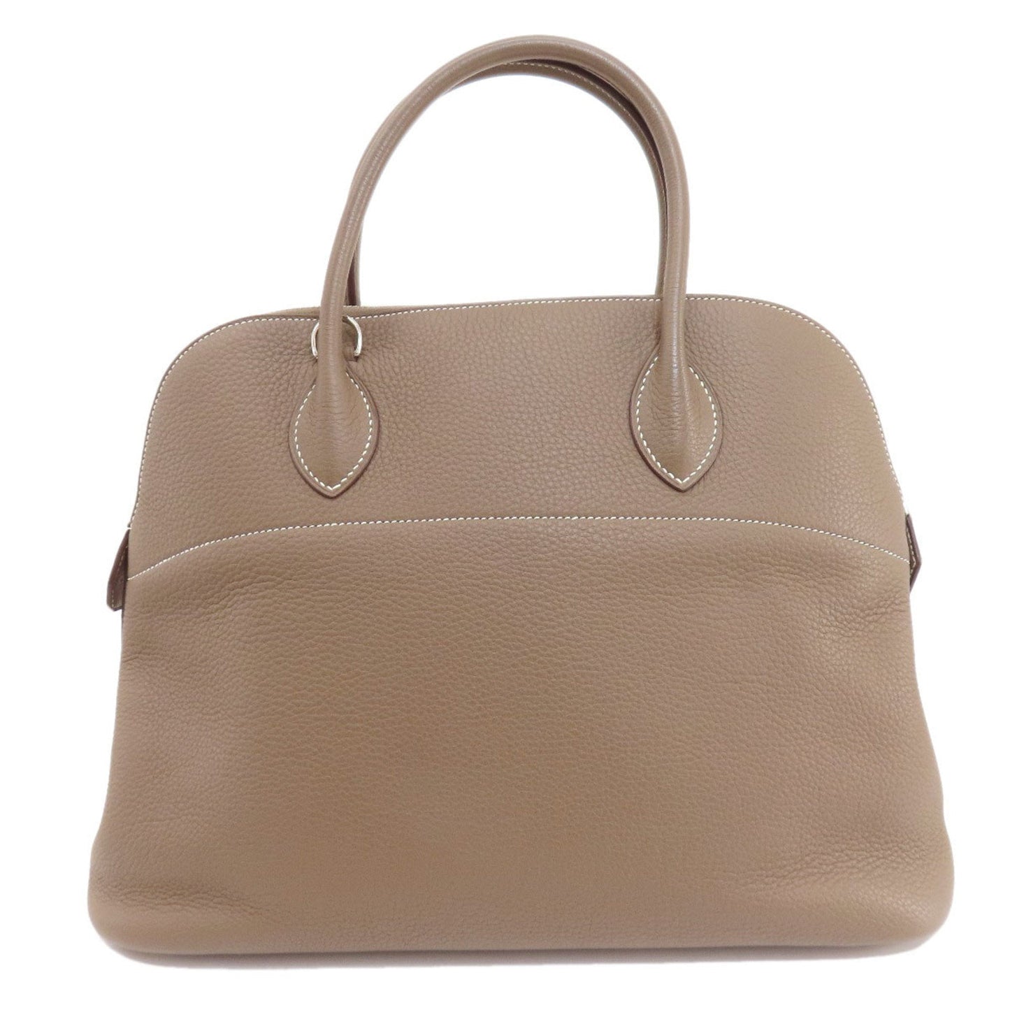 Hermes Etoupe Gray Leather Handbag ( )