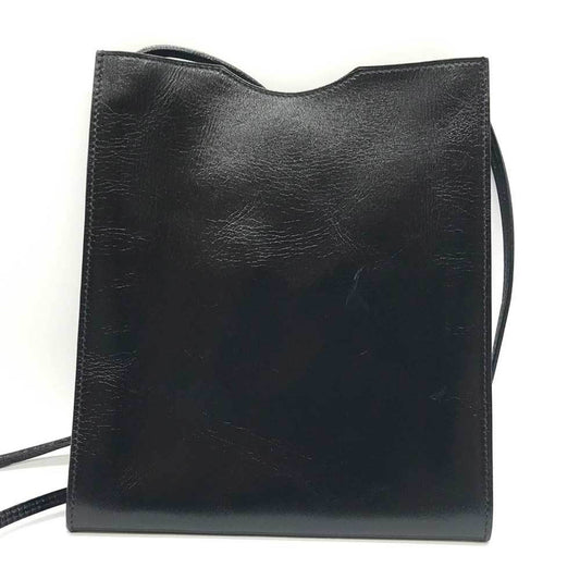 Hermes Onimaitou Black Box Calf Leather Pochette Shoulder Bag ( )