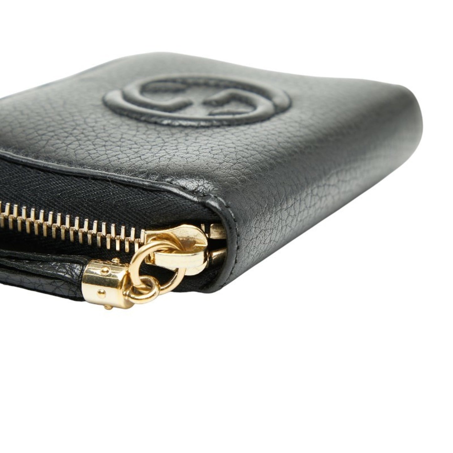 Gucci Black Leather Coin Purse/Coin Case ( )