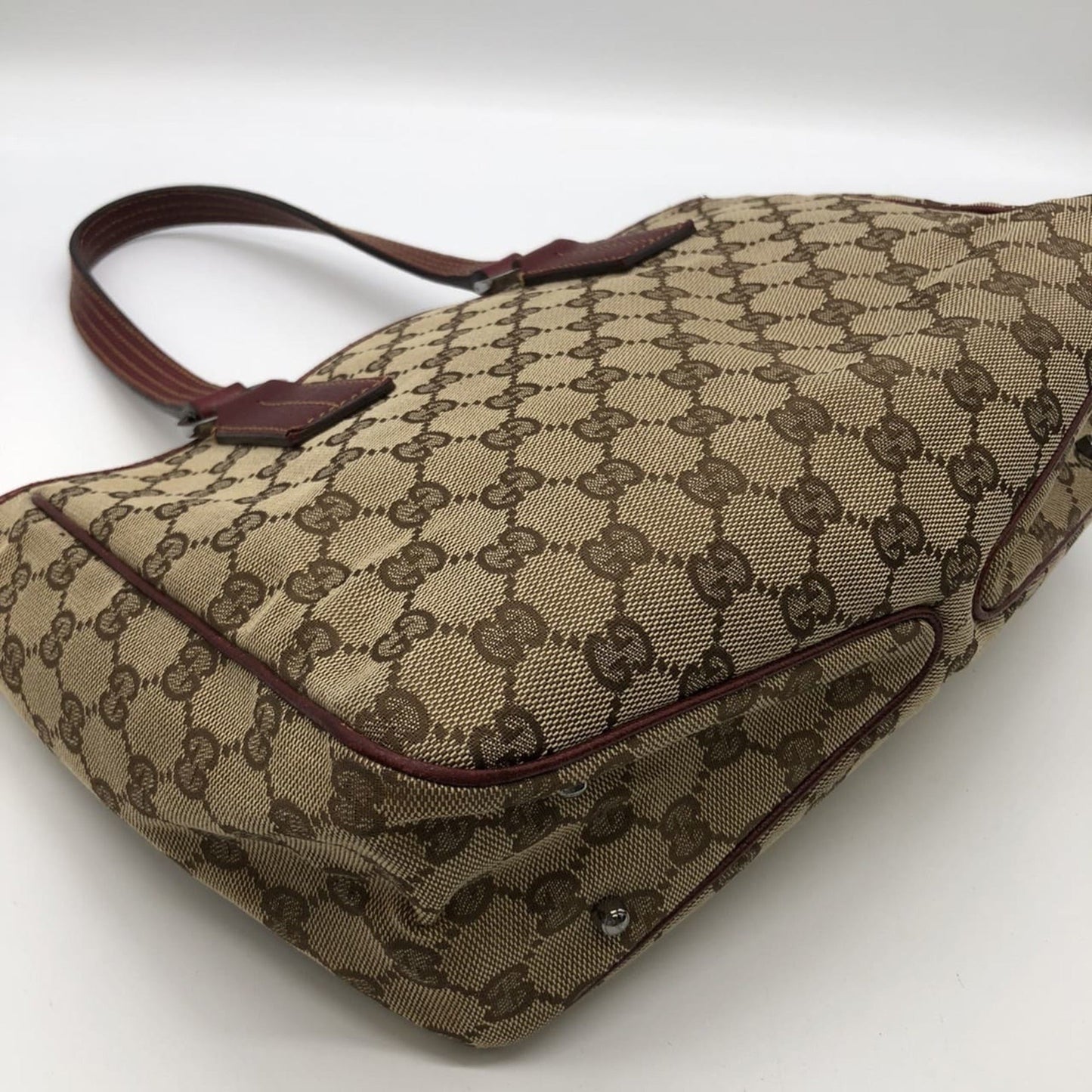 Gucci Gg Canvas Brown Gg Canvas Handbag Tote Bag ( )