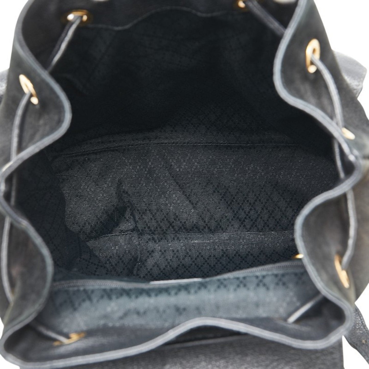 Gucci Black Suede Leather Backpack ( )