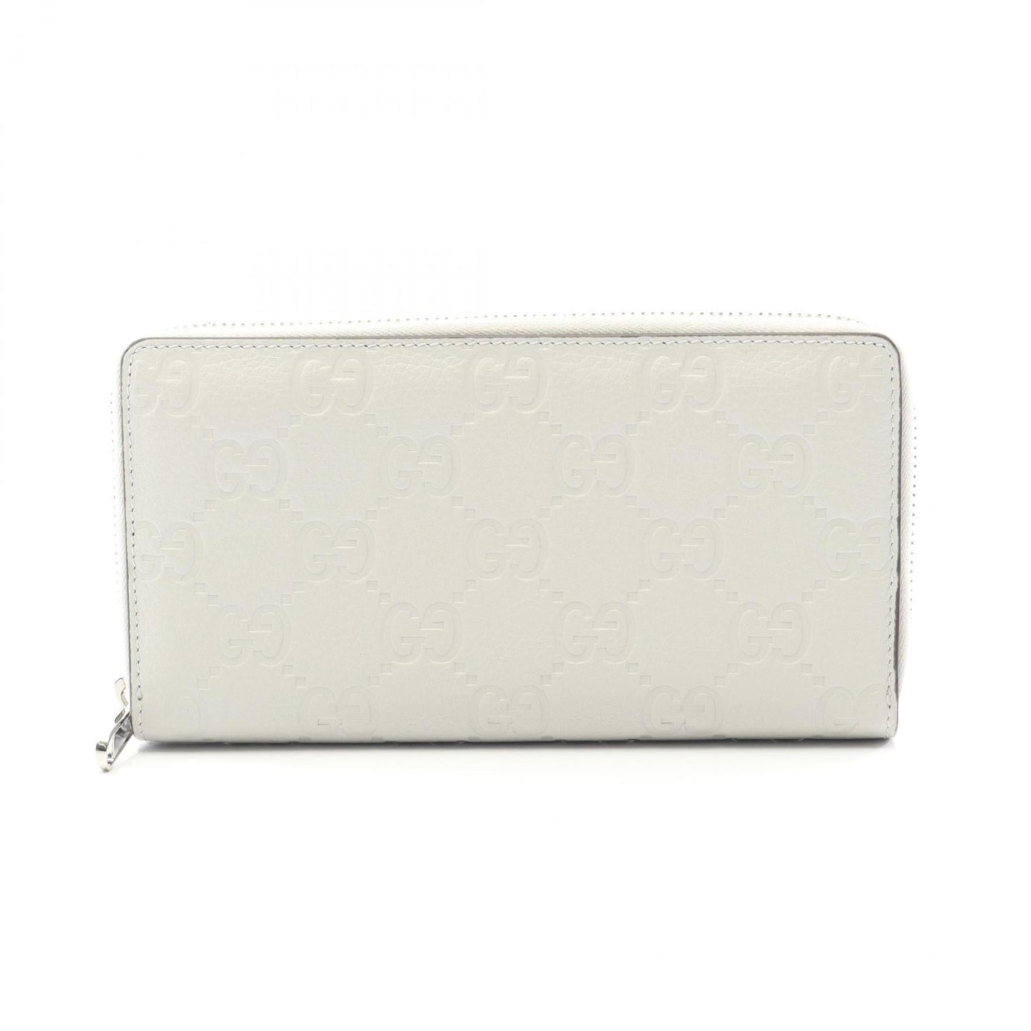 Gucci Gray Leather Long Wallet (Bi-Fold) ( )