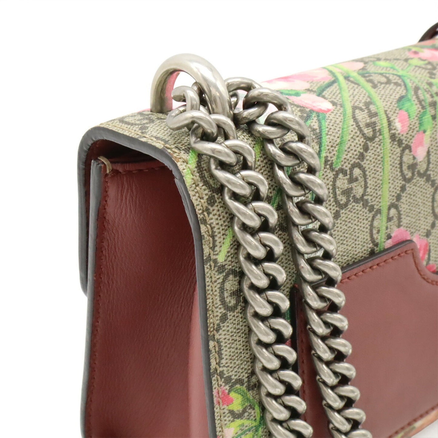 Gucci Beige Multi-Color Pink Pvc Leather Shoulder Bag ( )