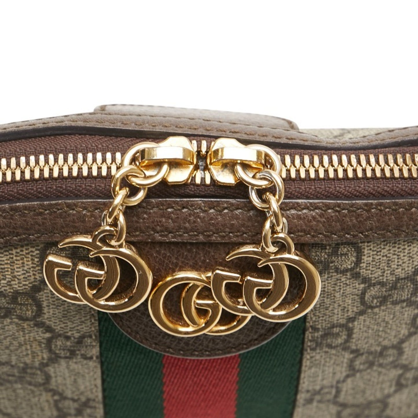 Gucci Ophidia Beige Brown Pvc Leather Shoulder Bag ( )