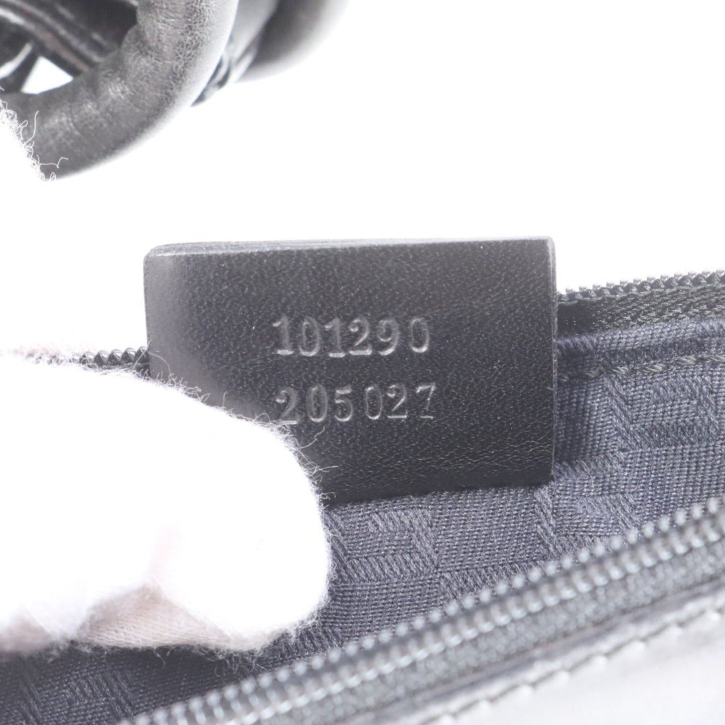 Gucci Black Leather Pouch Tote Bag ( )