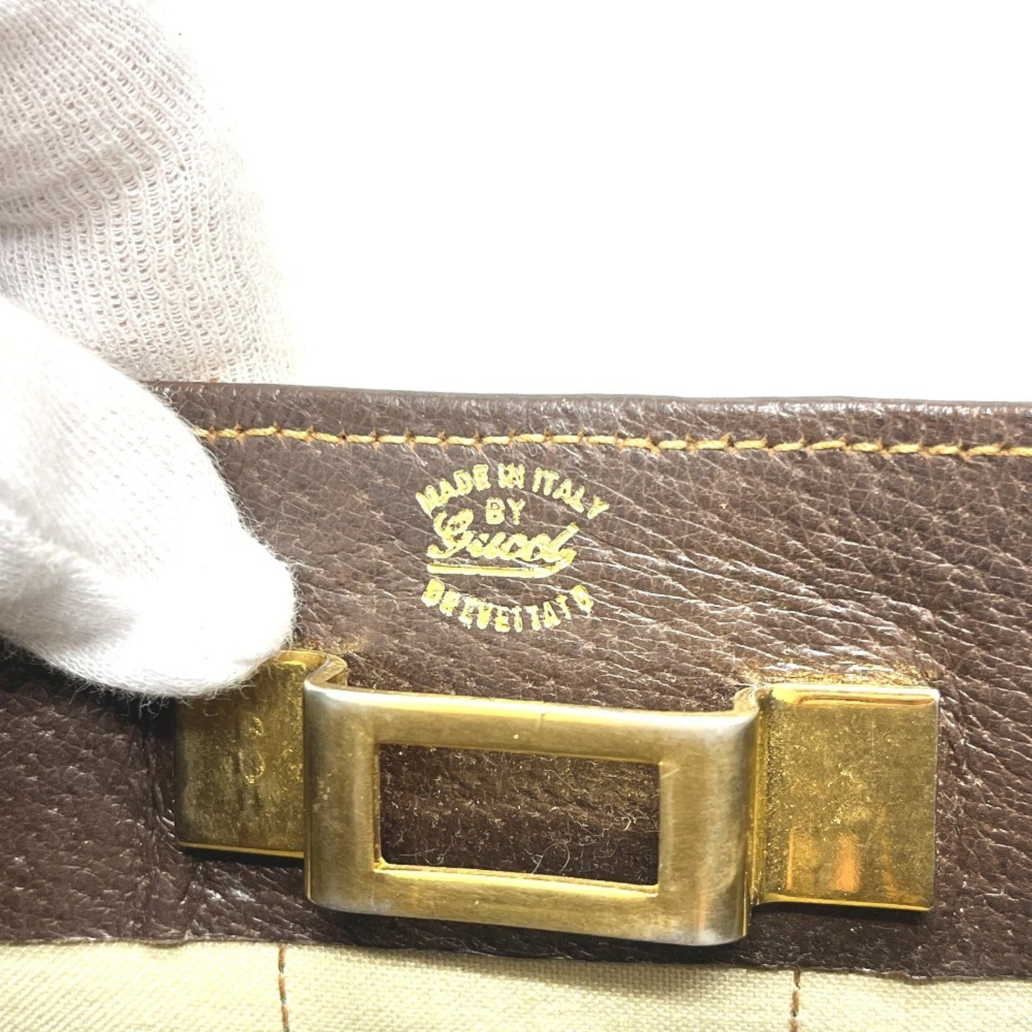 Gucci Brown Pvc Leather Shoulder Bag ( )