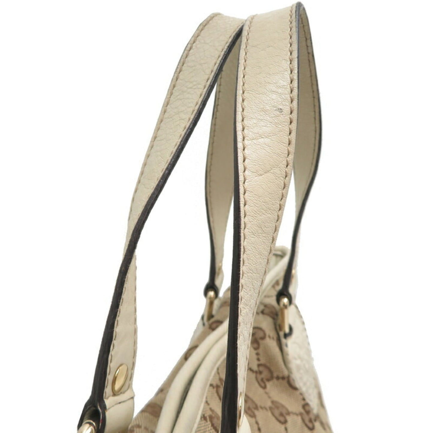 Gucci Beige White Gg Canvas Tote Bag ( )
