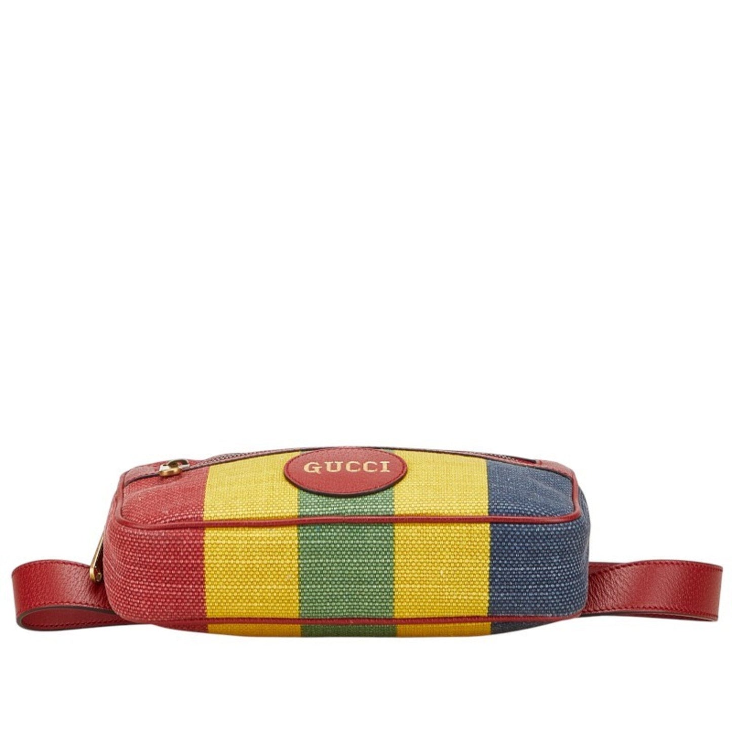 Gucci Multi-Color Canvas Leather Sling Bag ( )