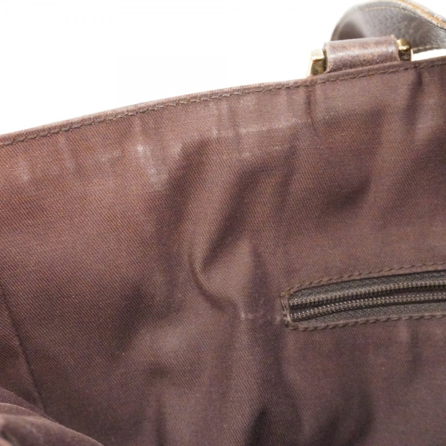 Gucci Brown Canvas Handbag ( )