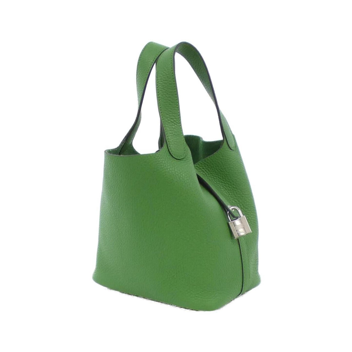 Hermes Picotin Vert Taurillon Clemence Leather Handbag ( )
