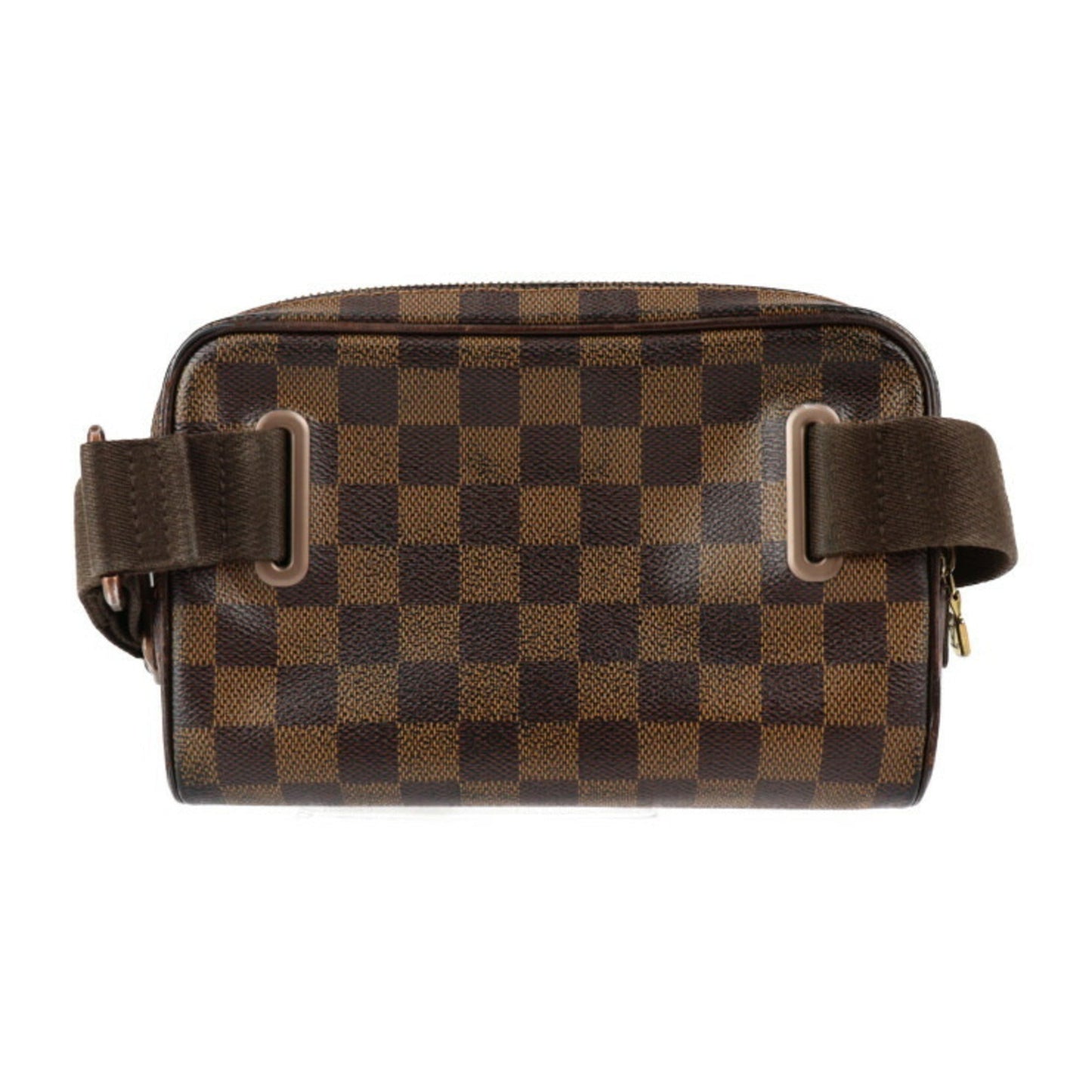 LOUIS VUITTON Bumbag Brooklyn Waist Bag N41101 Damier Canvas Ebene Gold Hardware Bronze Body Vuitton