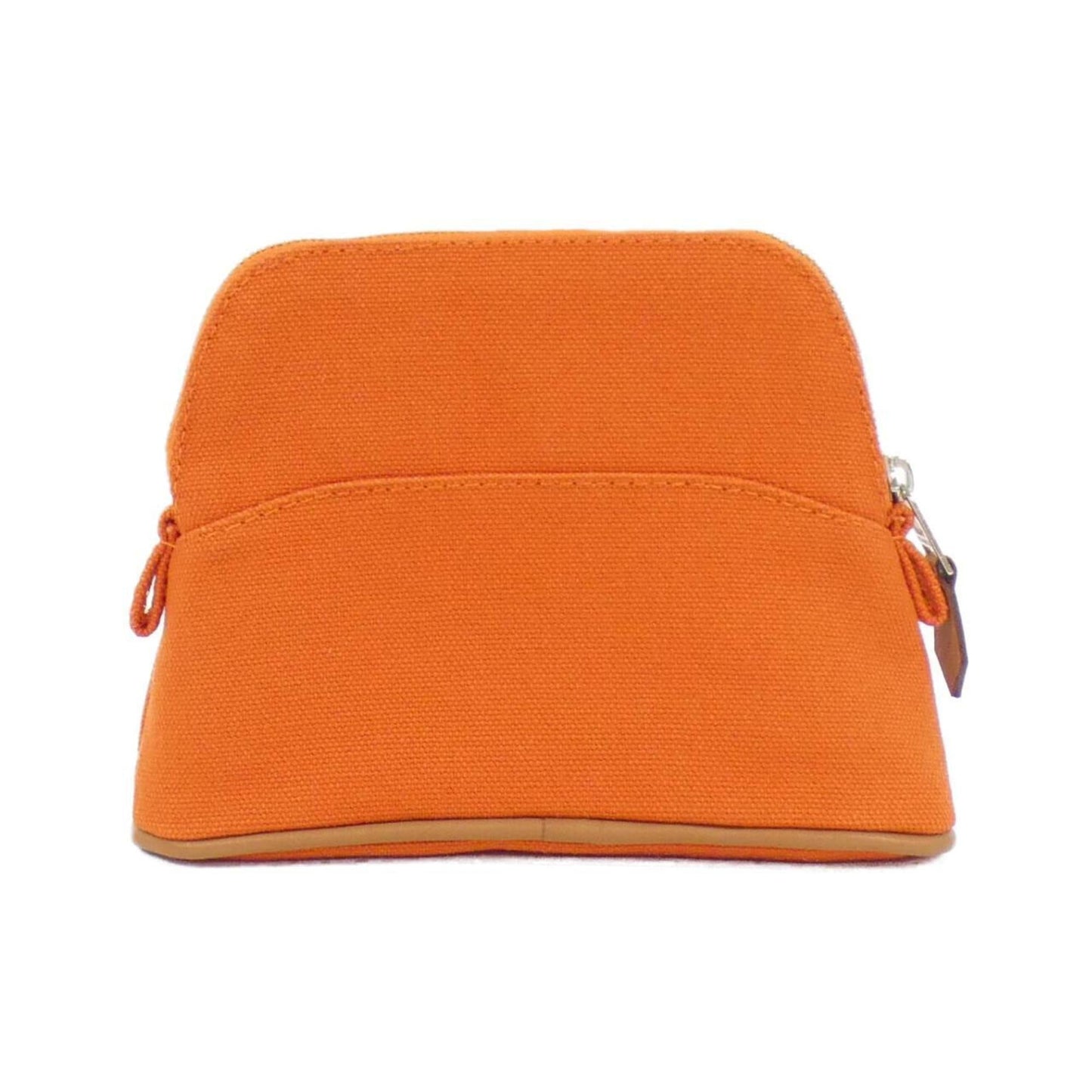 Hermes Orange Canvas Pouch ( )
