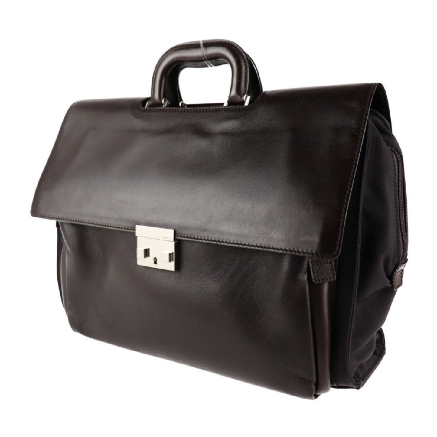 Gucci Brown Leather Handbag Shoulder Bag Tote Bag ( )