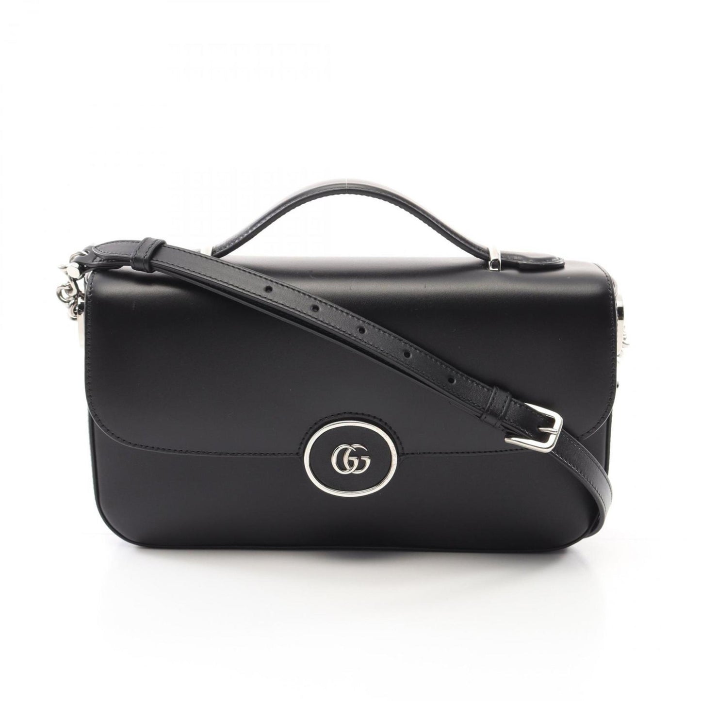 Gucci Black Leather Shoulder Bag ( )