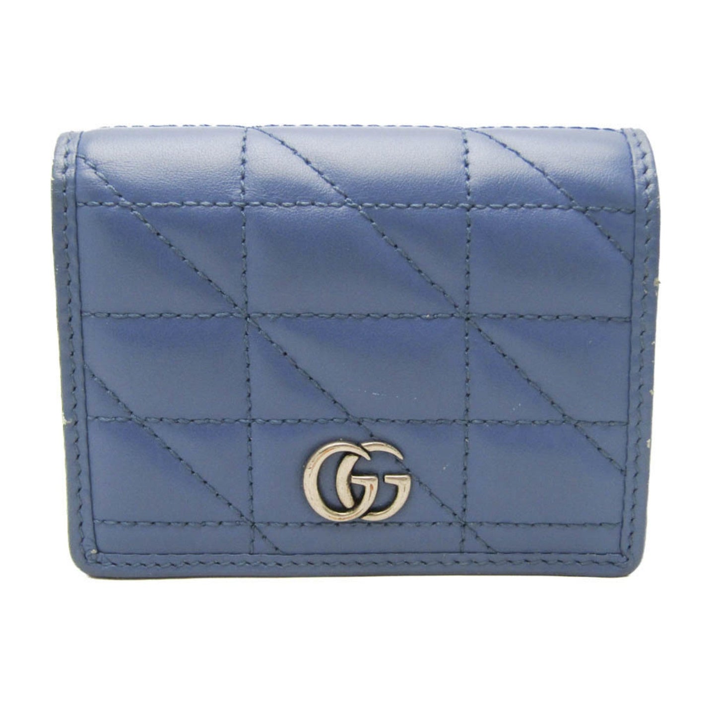 Gucci Blue Leather Wallet (Bi-Fold) ( )