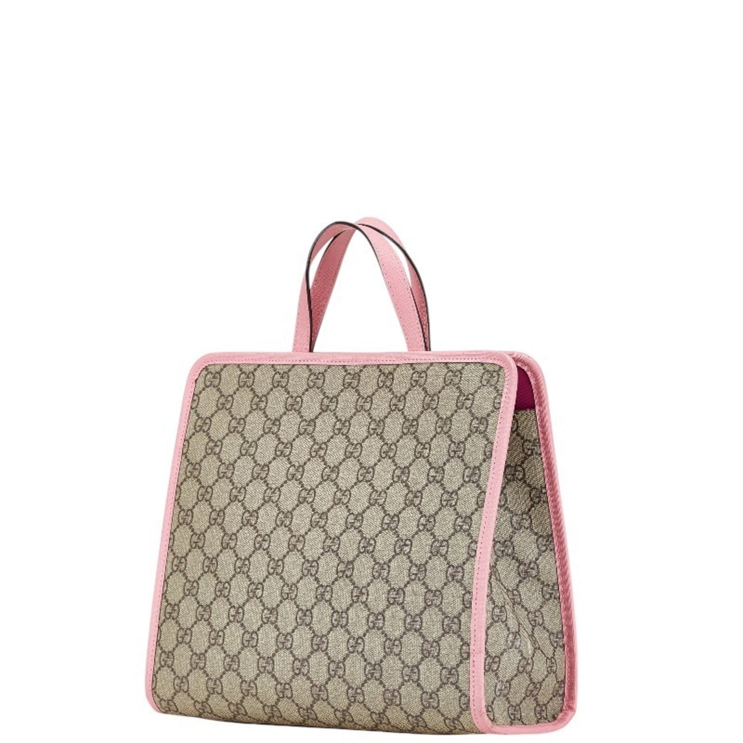 Gucci Beige Multi-Color Pink Pvc Leather Handbag Tote Bag ( )