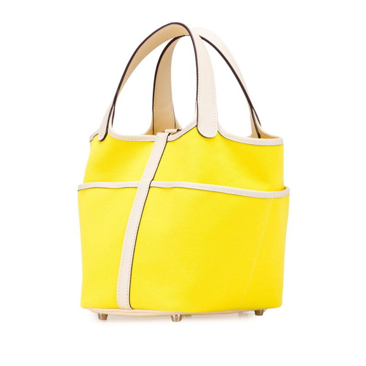 Hermes Picotin Ivory Yellow Swift Leather Handbag ( )