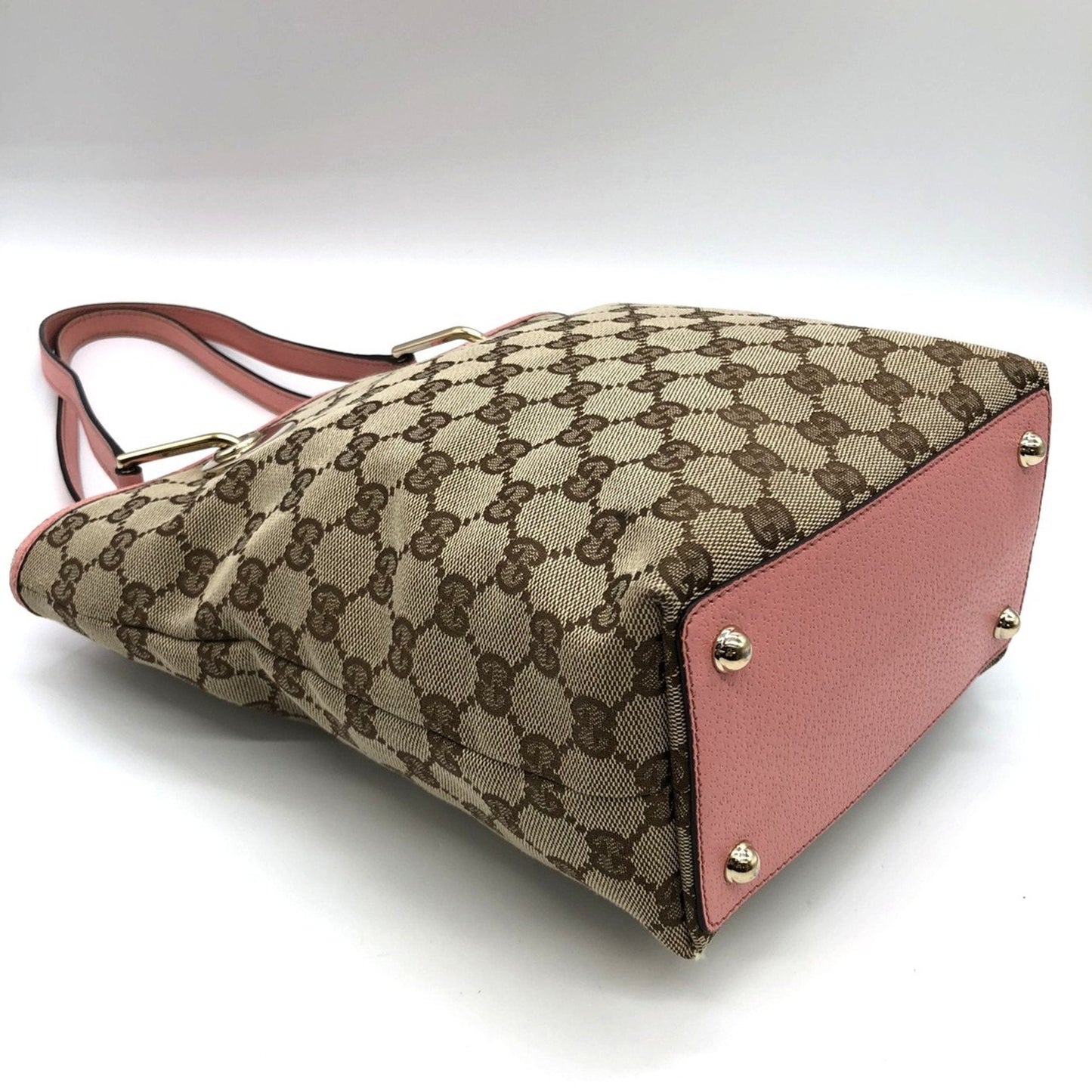 Gucci Beige Gg Canvas Tote Bag ( )
