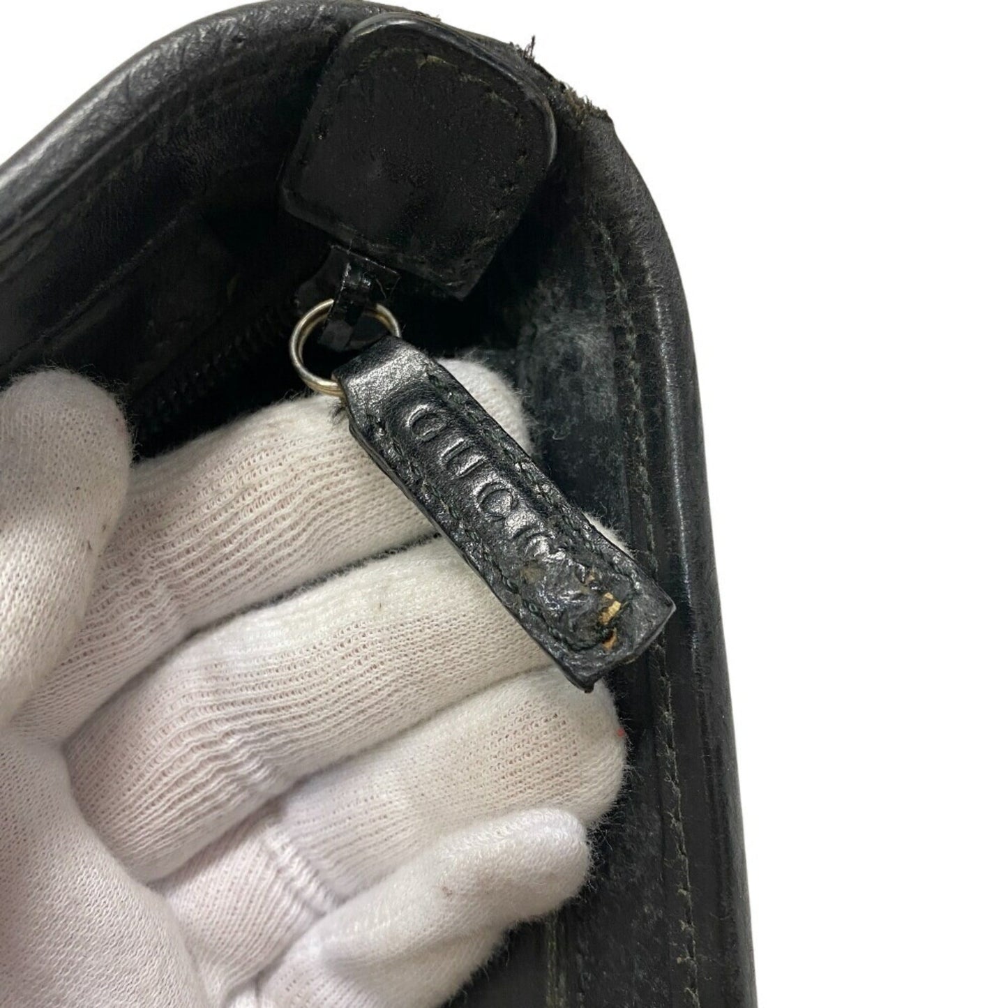 Gucci Black Nylon Leather Shoulder Bag Tote Bag ( )