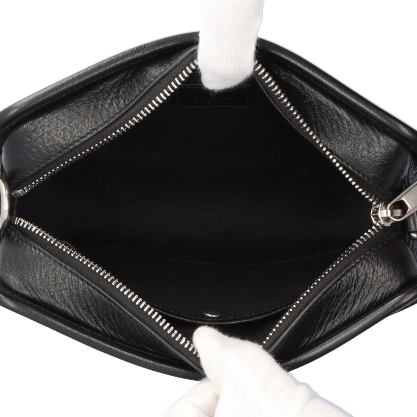 Gucci Black Gg Canvas Leather Shoulder Bag ( )