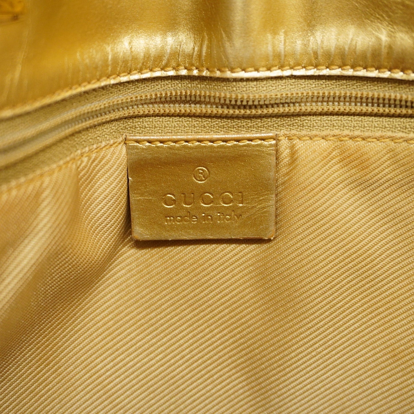 GUCCI Auth  002 1099 Women's GG Canvas Tote Bag Gold
