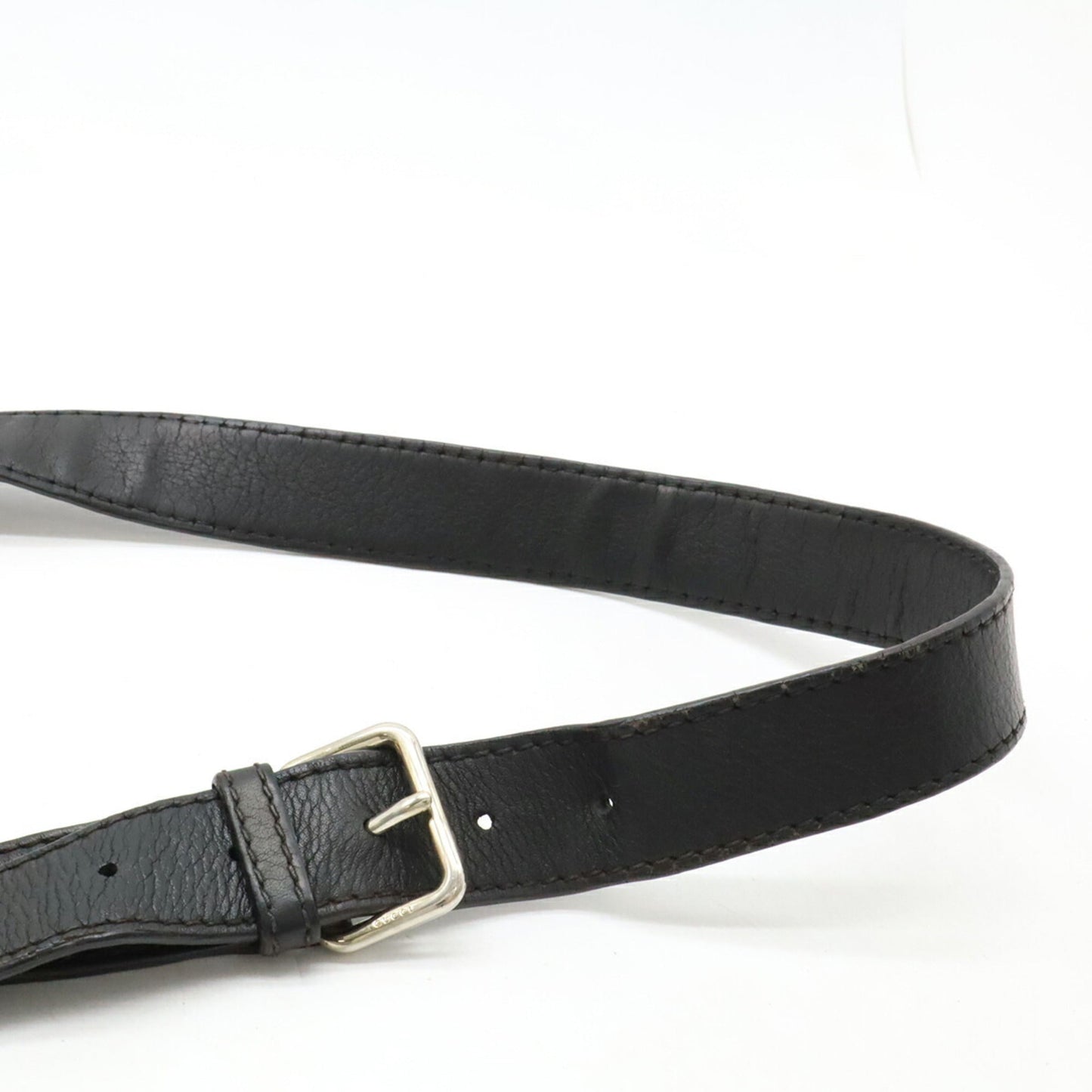 Gucci Black Leather Shoulder Bag ( )
