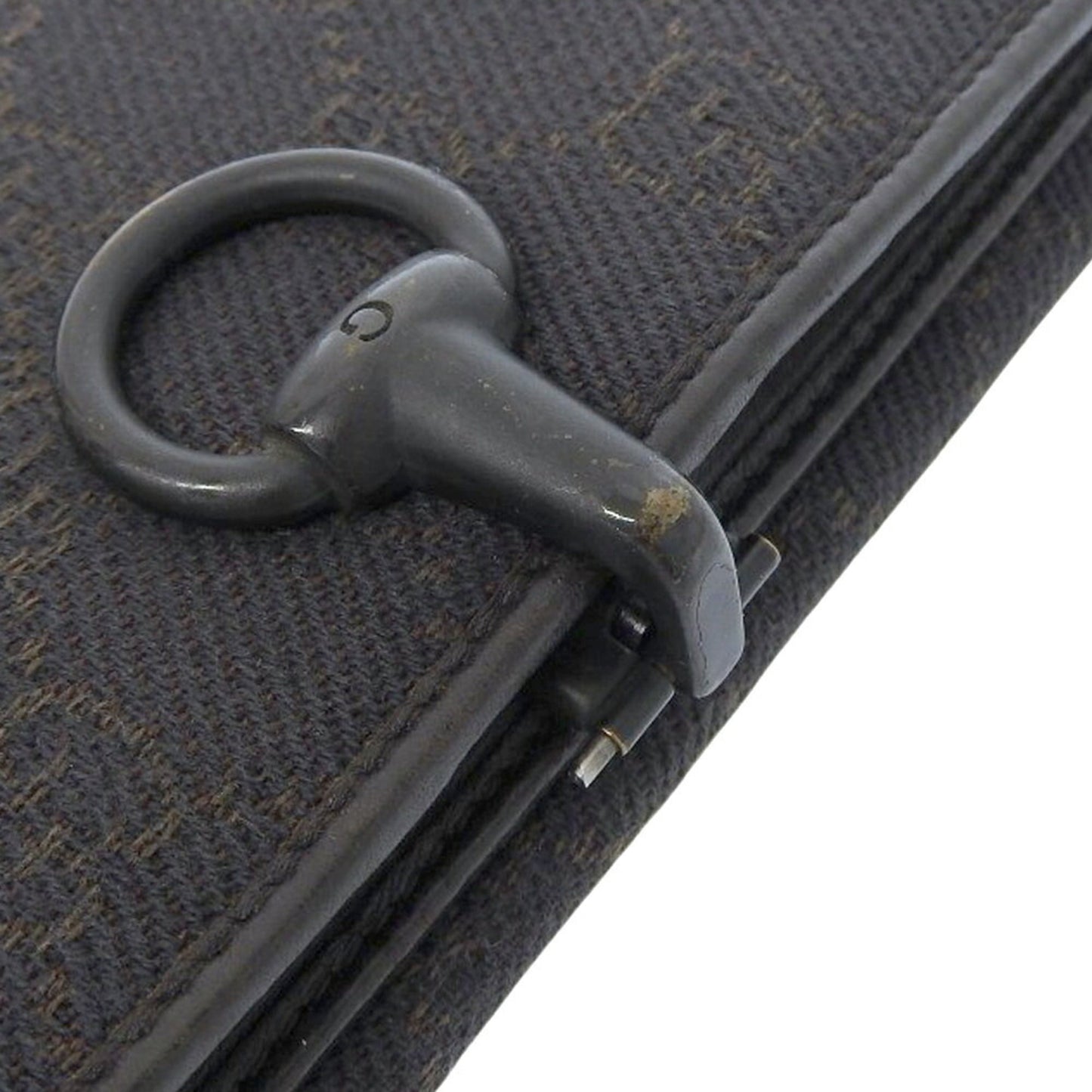 Gucci Black Gg Canvas Long Wallet (Bi-Fold) ( )