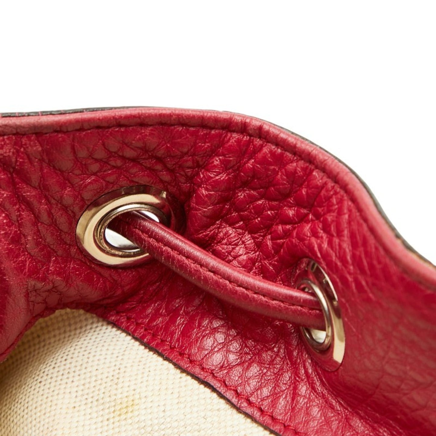 Gucci Red Color Leather Backpack ( )
