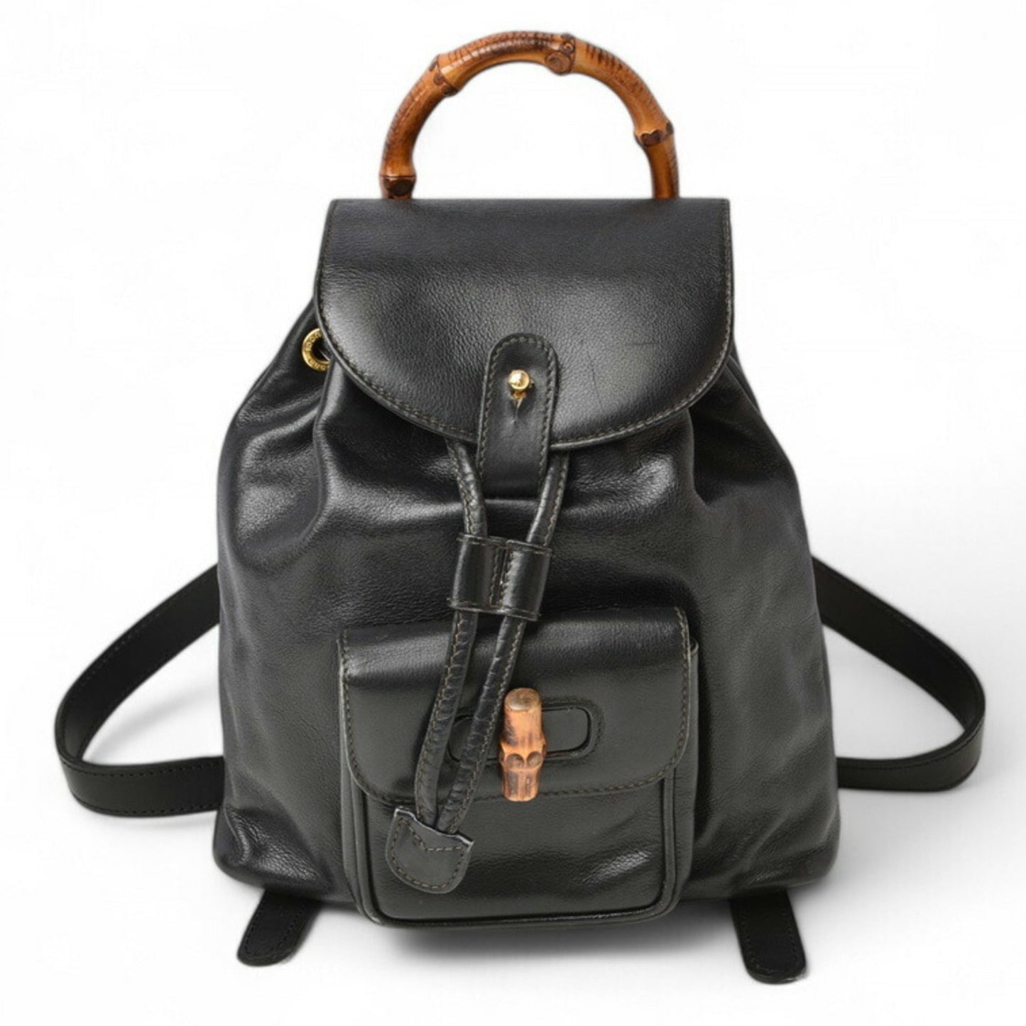 Gucci Black Leather Backpack ( )