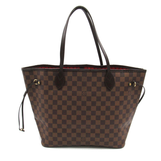 LOUIS VUITTON Neverfull MM Brown Ebene Damier PVC coated canvas Tote