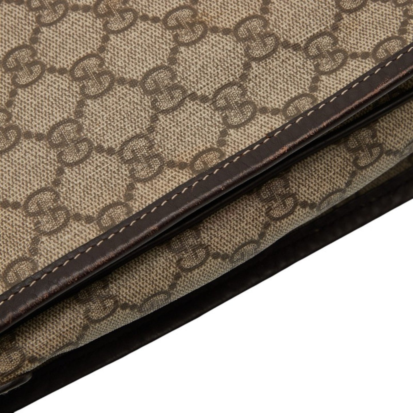 Gucci Beige Multi-Color Pvc Leather Shoulder Bag ( )