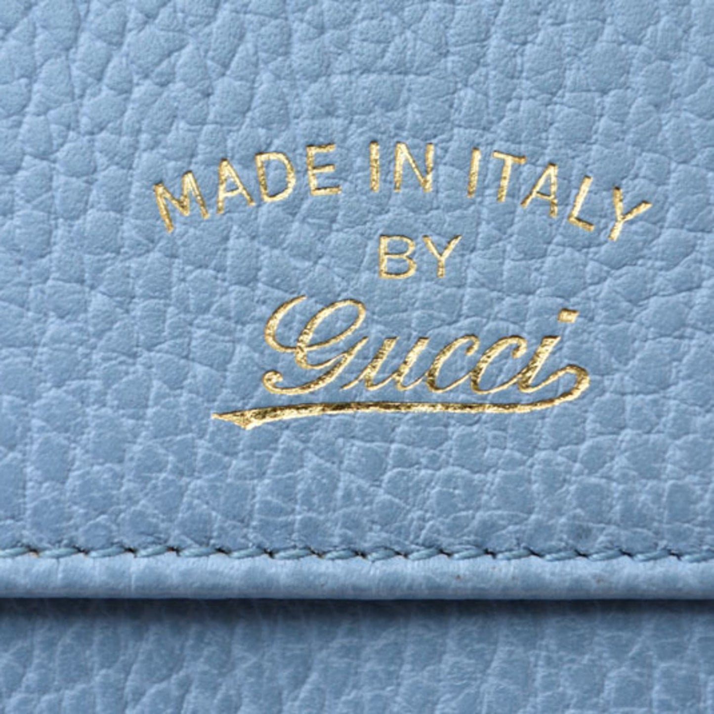 Gucci Blue Leather Long Wallet (Bi-Fold) ( )