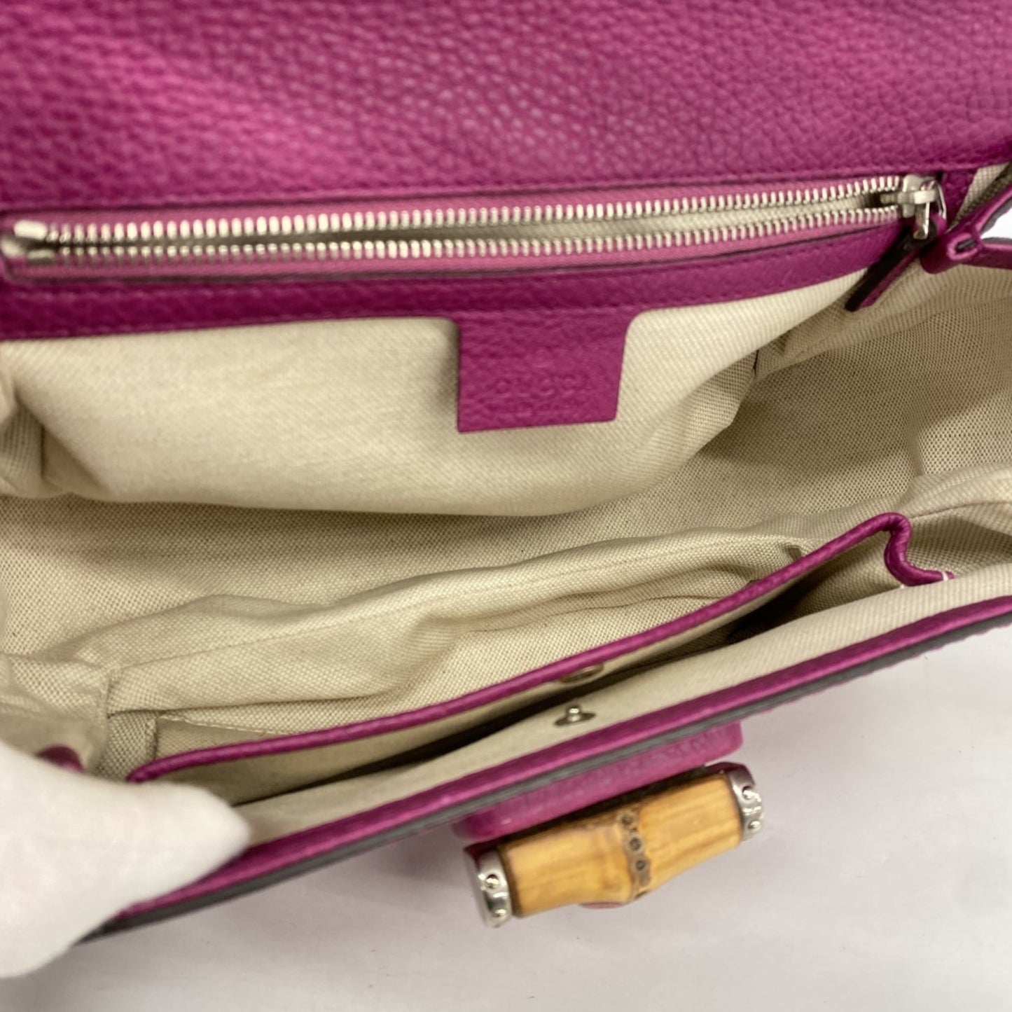 Gucci Purple Leather Handbag ( )