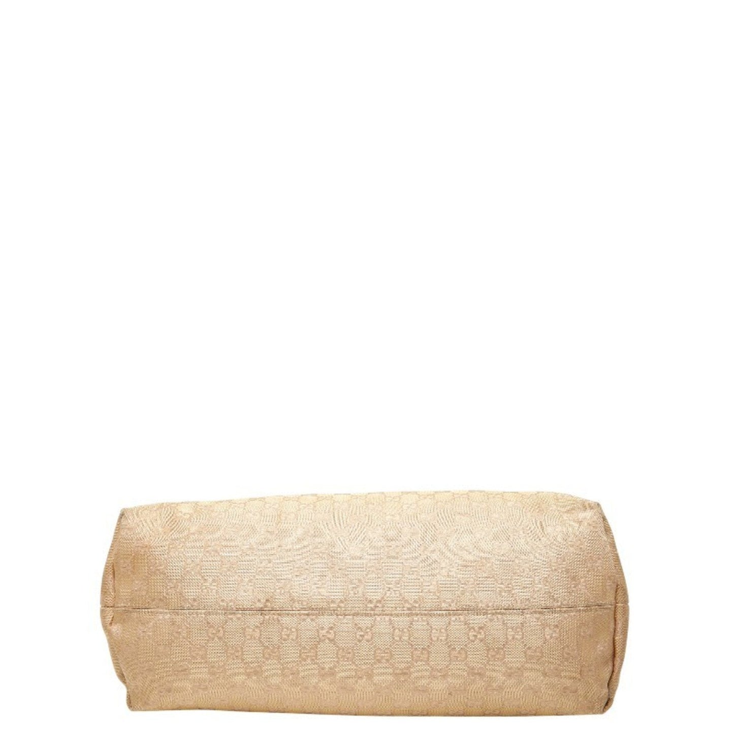 Gucci Beige Gold Canvas Leather Handbag Tote Bag ( )