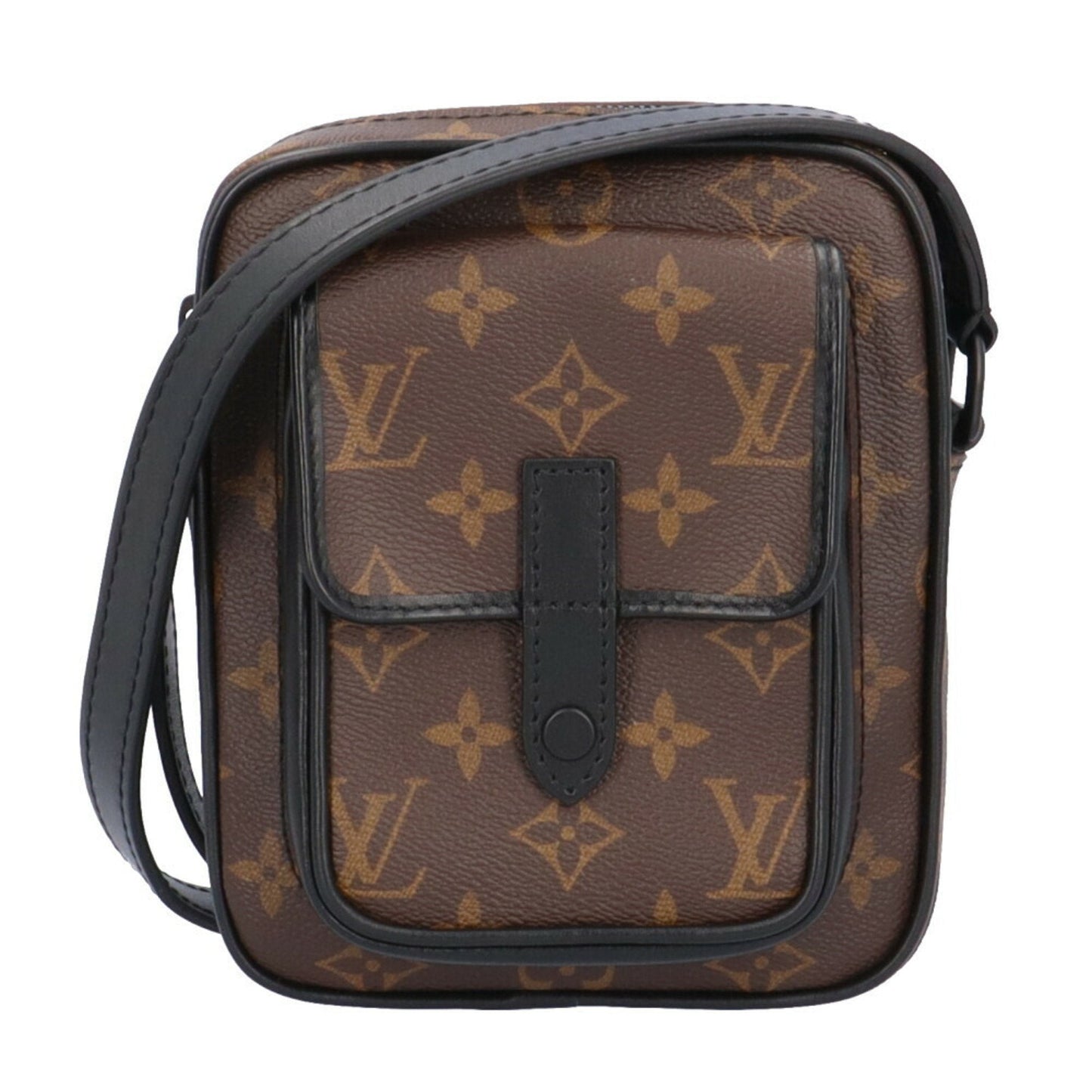LOUIS VUITTON Crust Fur Wearable Monogram Macassar Shoulder Bag M69404 Brown Unisex