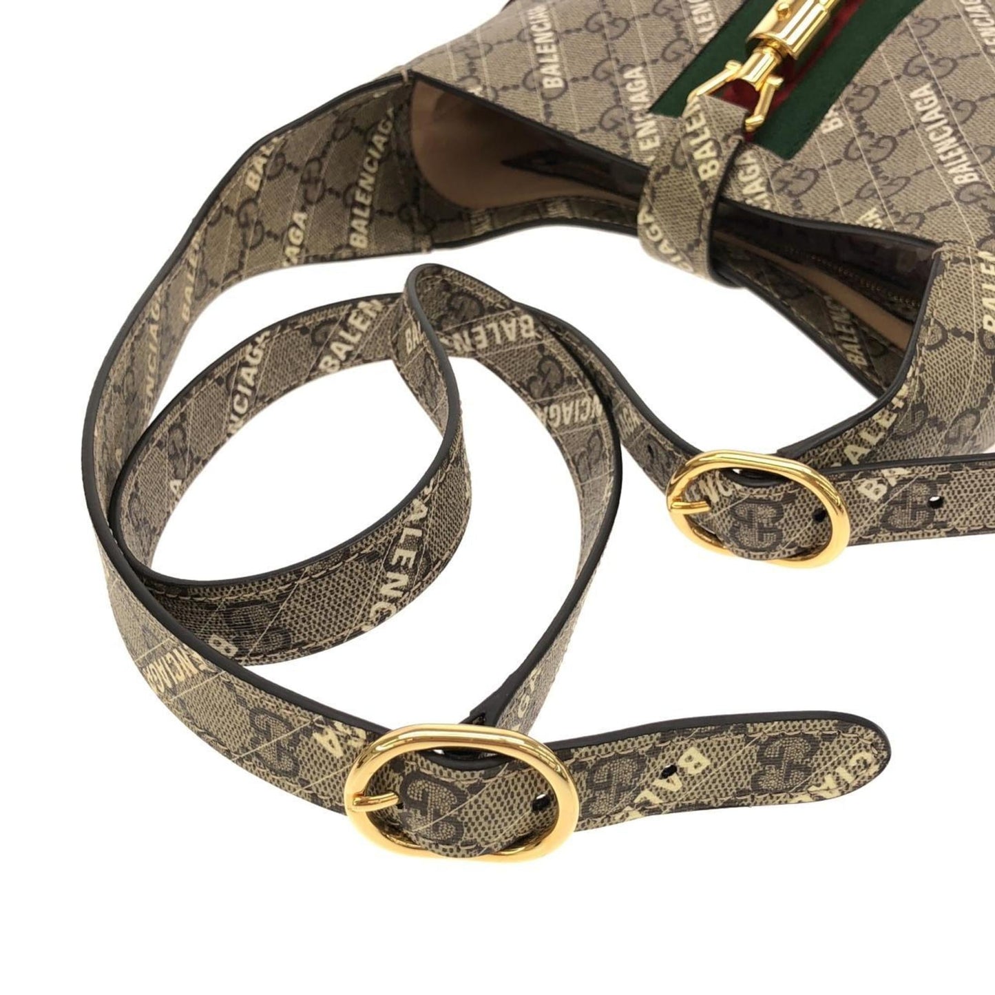 Gucci Beige White Gg Supreme Shoulder Bag ( )
