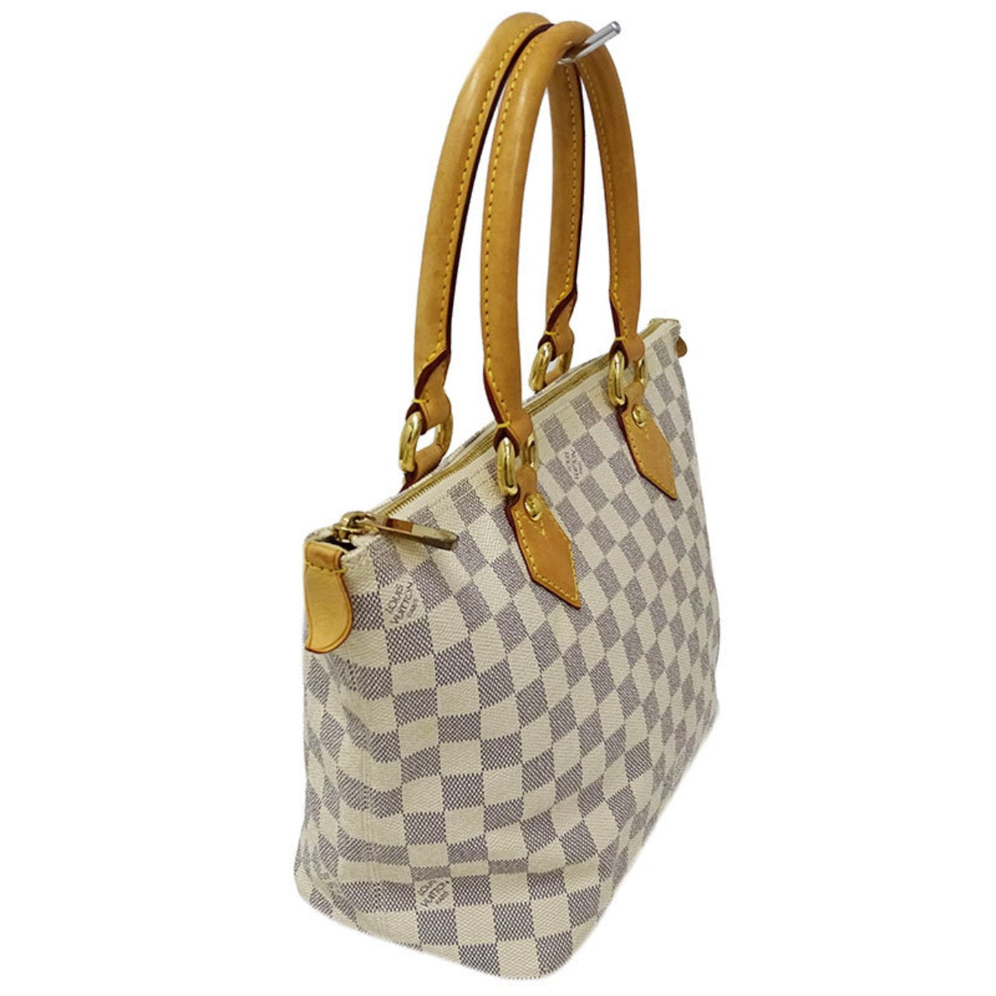 Louis Vuitton Bag Damier Azul Ladies Tote Handbag Saleya PM White Gray