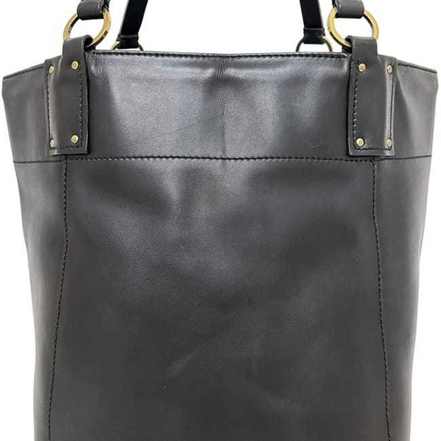Gucci Black Leather Tote Bag ( )