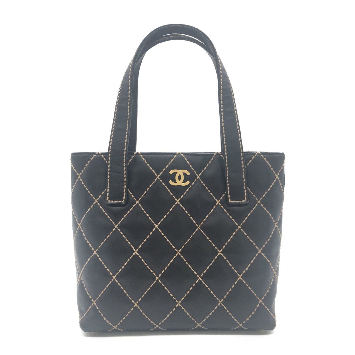 CHANEL ChainShoulder Beige Caviar Skin (Grained Calf)
