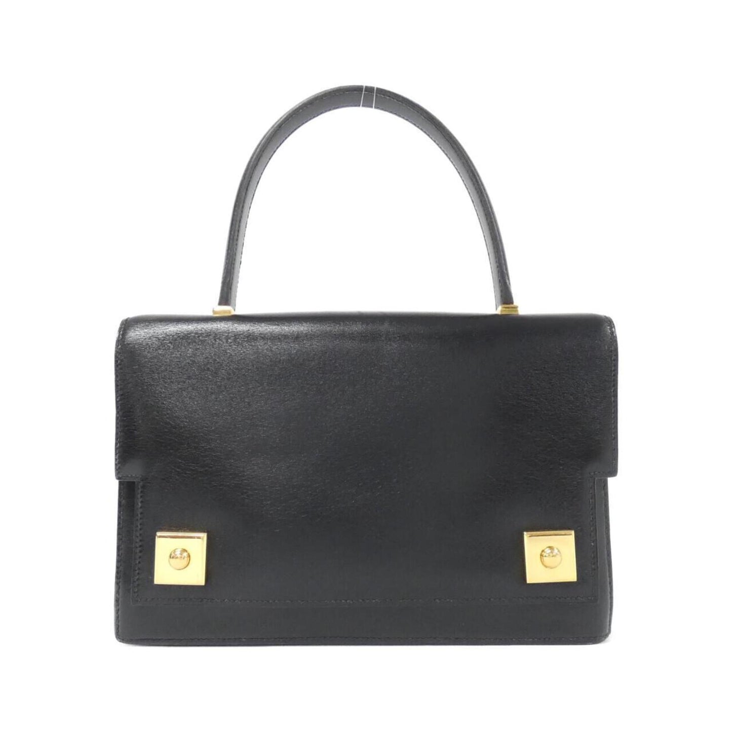Hermes Piano Black Box Calf Leather Handbag ( )